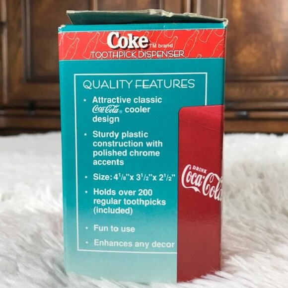 Vintage Coca-Cola Toothpick Dispenser w/ Toothpicks - Picture 11 of 14